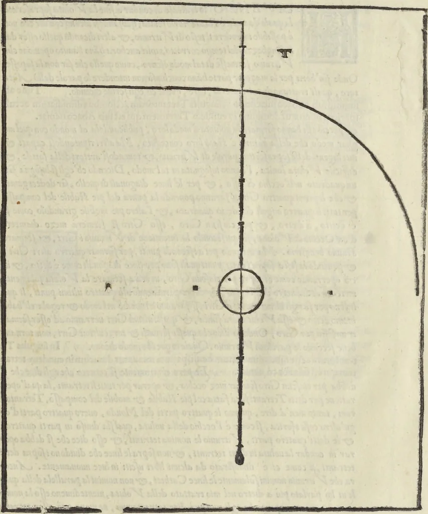 An illustration from Gli oscvri et dificili passi dell'opera ionica di Vitrvvio, 1558, leaf 42