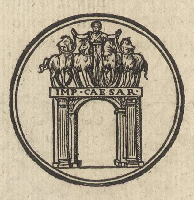 An illustration from Les illvstres observations antiqves, 1558, leaf 103