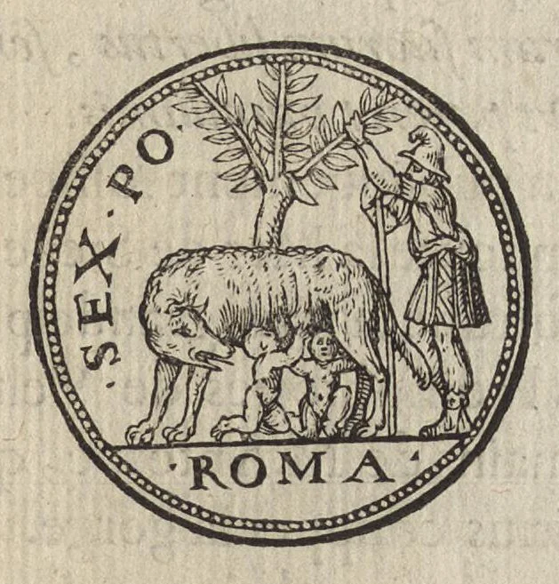 An illustration from Les illvstres observations antiqves, 1558, leaf 108