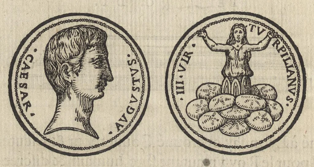 An illustration from Les illvstres observations antiqves, 1558, leaf 145