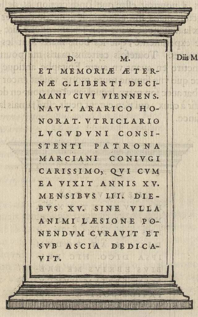 An illustration from Les illvstres observations antiqves, 1558, leaf 28
