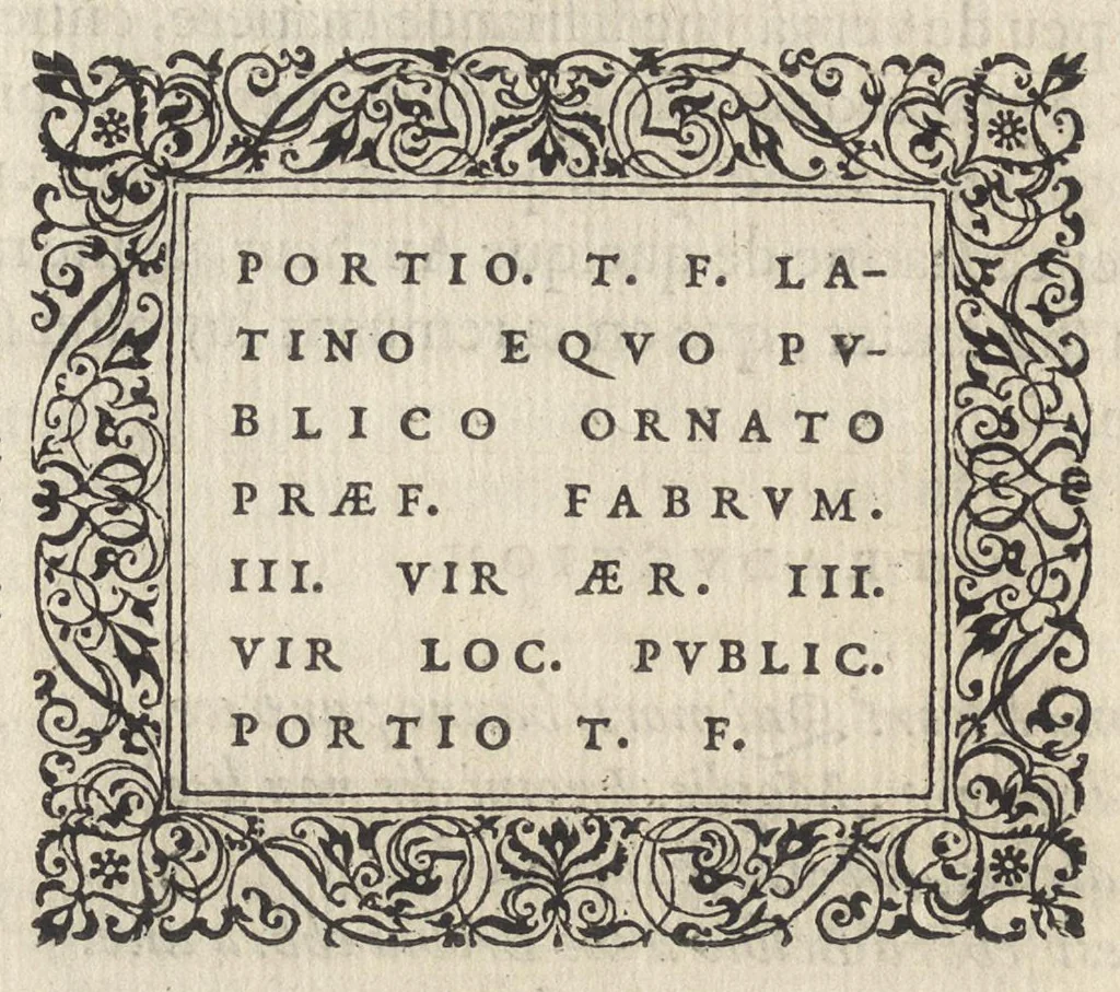 An illustration from Les illvstres observations antiqves, 1558, leaf 31