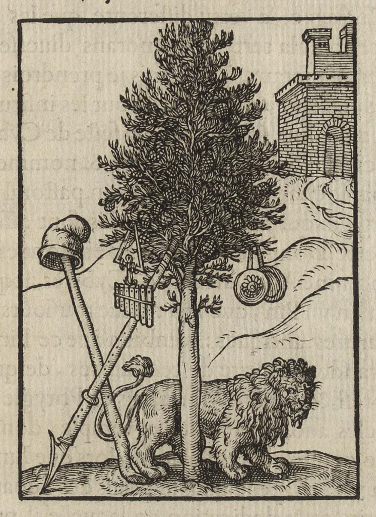 An illustration from Les illvstres observations antiqves, 1558, leaf 40