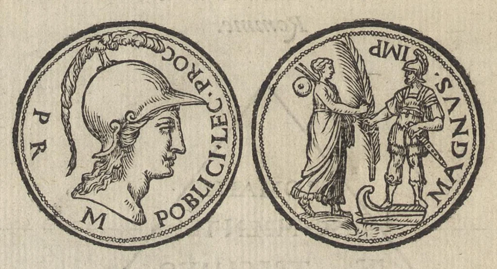 An illustration from Les illvstres observations antiqves, 1558, leaf 73