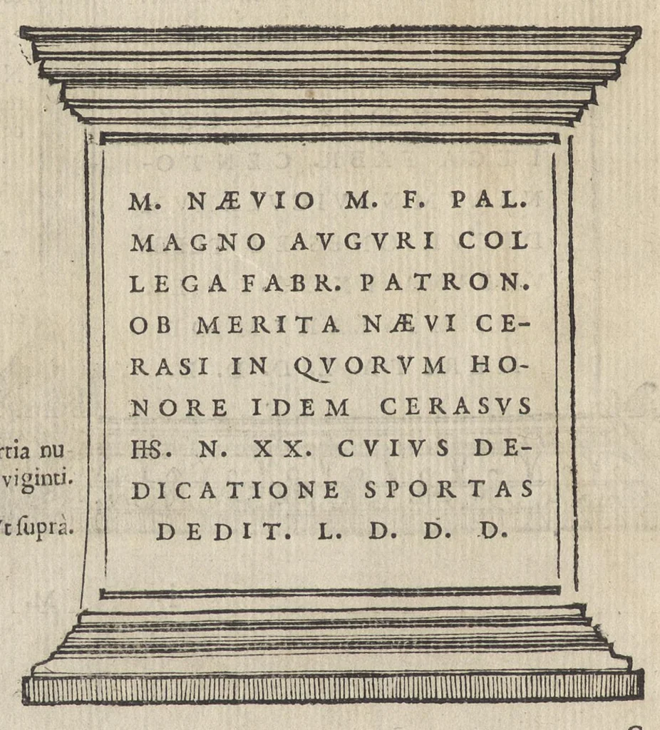 An illustration from Les illvstres observations antiqves, 1558, leaf 89