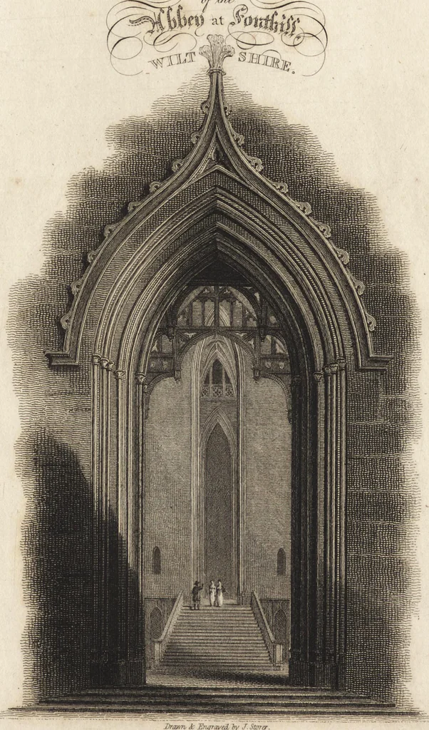 An illustration from A description of Fonthill Abbey, Wiltshire : illustrated by views, drawn and engraved, 1812, leaf 9