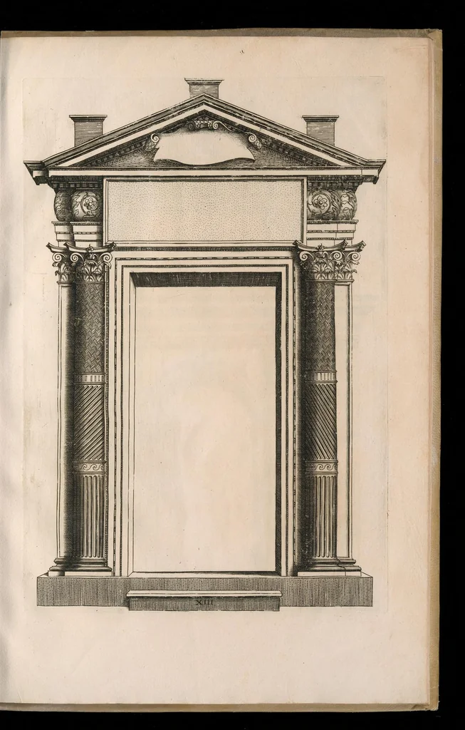 An illustration from Extraordinario libro di architettvra, 1551, leaf 112