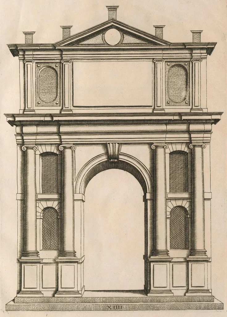 An illustration from Extraordinario libro di architettvra, 1551, leaf 114