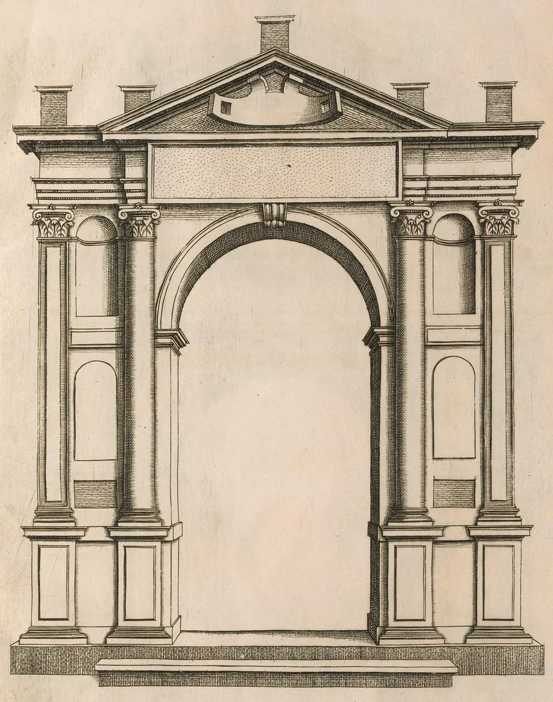 An illustration from Extraordinario libro di architettvra, 1551, leaf 122