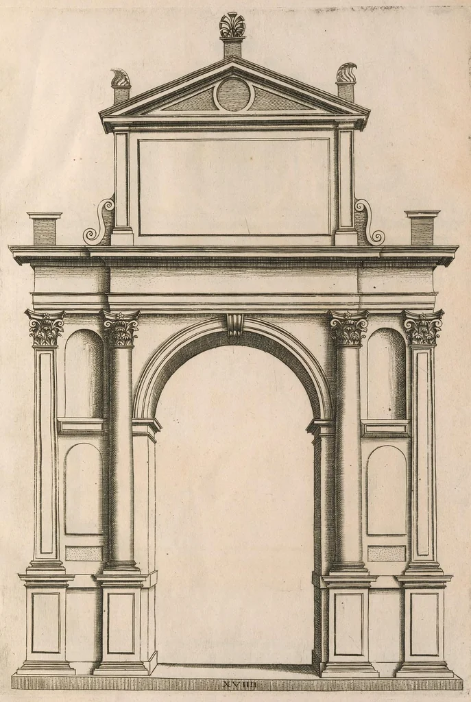 An illustration from Extraordinario libro di architettvra, 1551, leaf 124