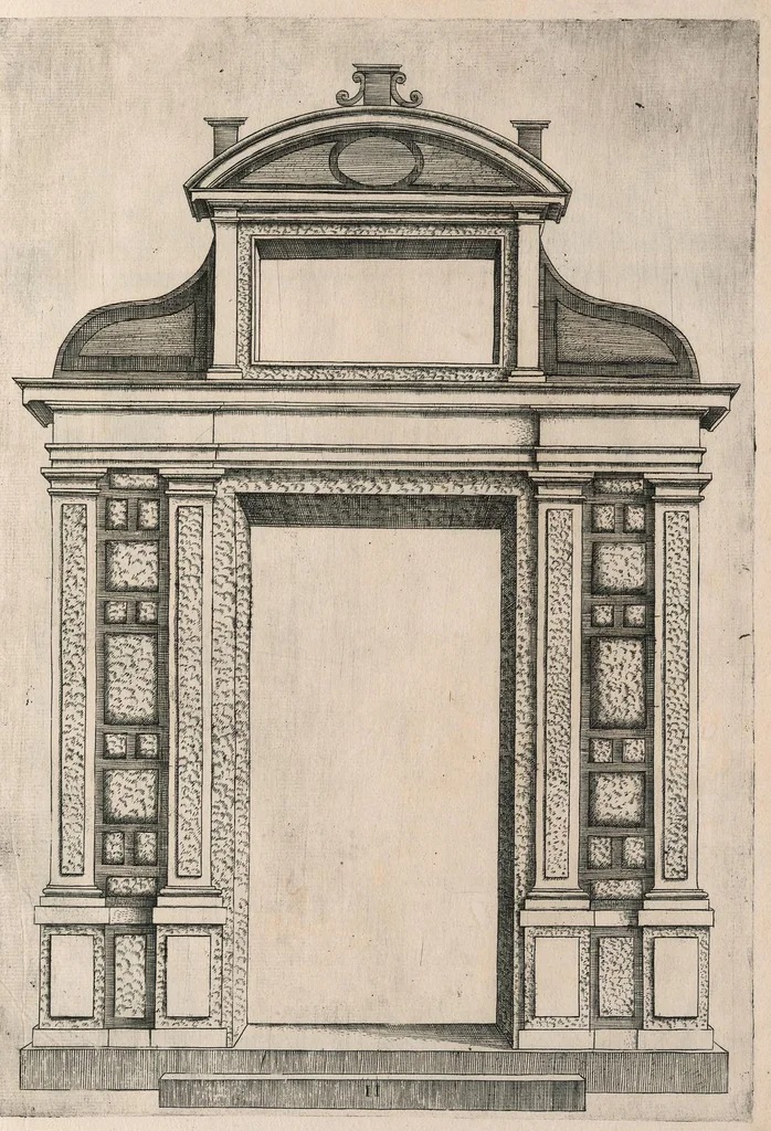 An illustration from Extraordinario libro di architettvra, 1551, leaf 18