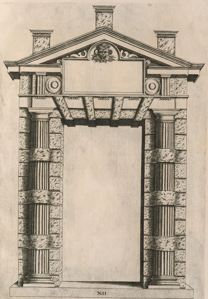 An illustration from Extraordinario libro di architettvra, 1551, leaf 38