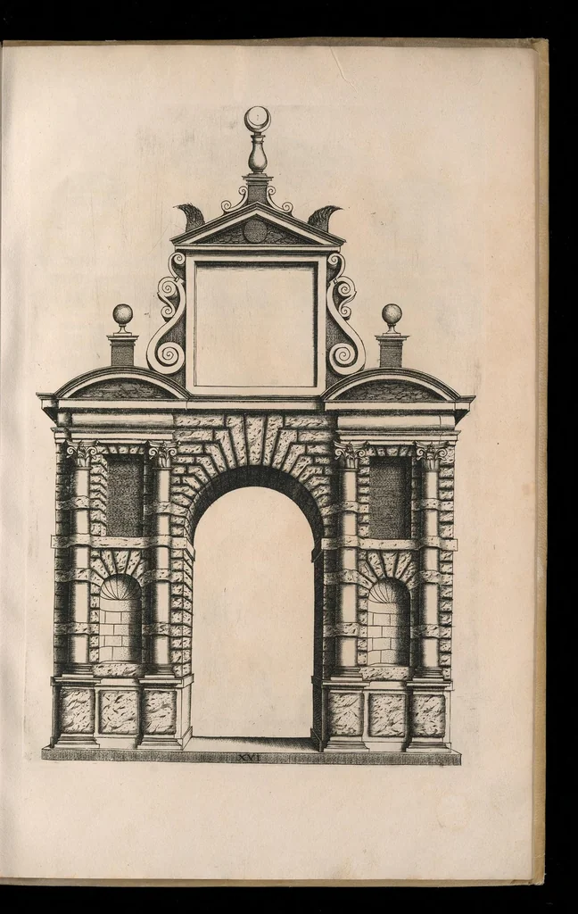 An illustration from Extraordinario libro di architettvra, 1551, leaf 46