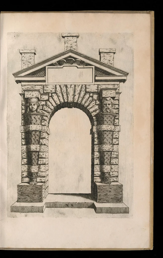 An illustration from Extraordinario libro di architettvra, 1551, leaf 54