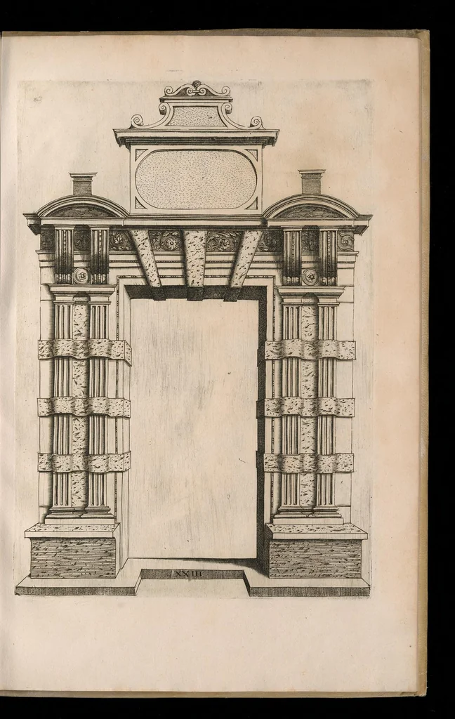 An illustration from Extraordinario libro di architettvra, 1551, leaf 60
