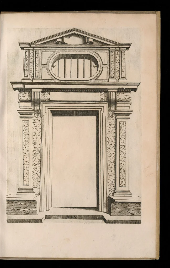 An illustration from Extraordinario libro di architettvra, 1551, leaf 64