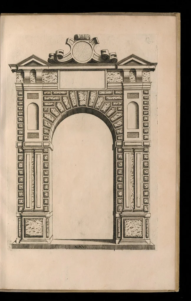 An illustration from Extraordinario libro di architettvra, 1551, leaf 66