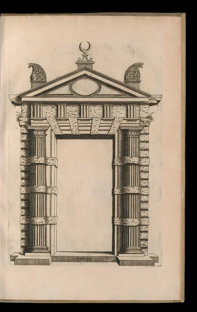 An illustration from Extraordinario libro di architettvra, 1551, leaf 70