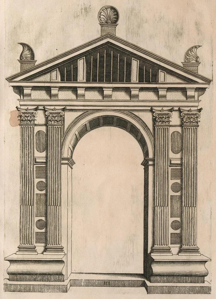 An illustration from Extraordinario libro di architettvra, 1551, leaf 92