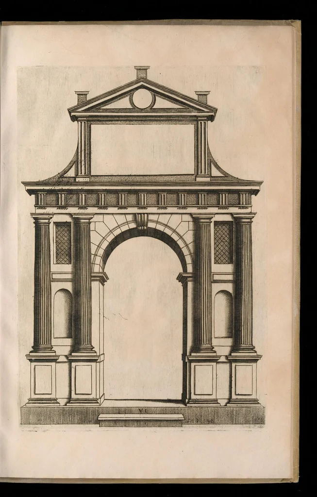 An illustration from Extraordinario libro di architettvra, 1551, leaf 98