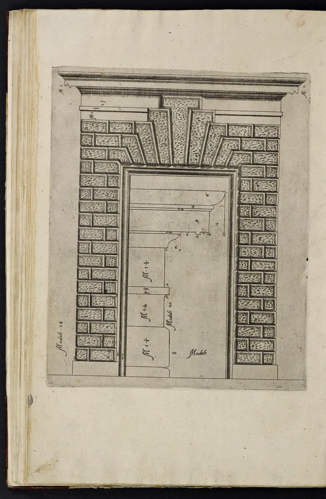 An illustration from Regola delli cinque ordini d' architettura, 1607, leaf 73