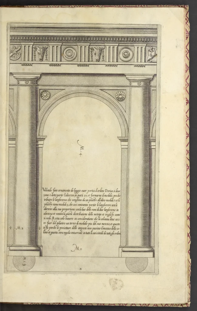 An illustration from Regola delli cinqve ordini d'architettvra, 1563, leaf 22