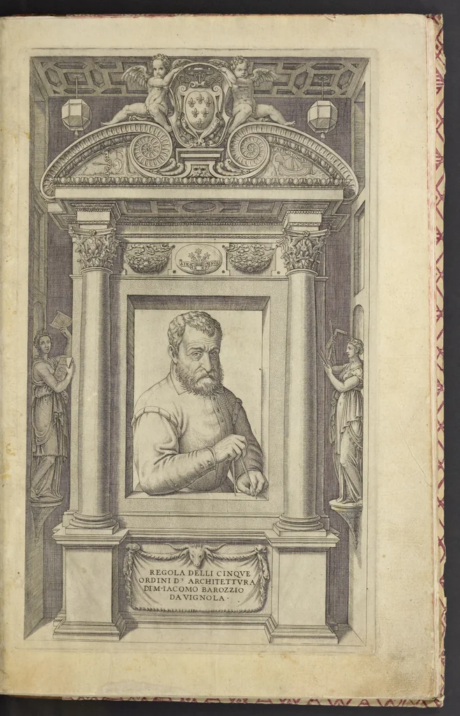 An illustration from Regola delli cinqve ordini d'architettvra, 1563, leaf 4