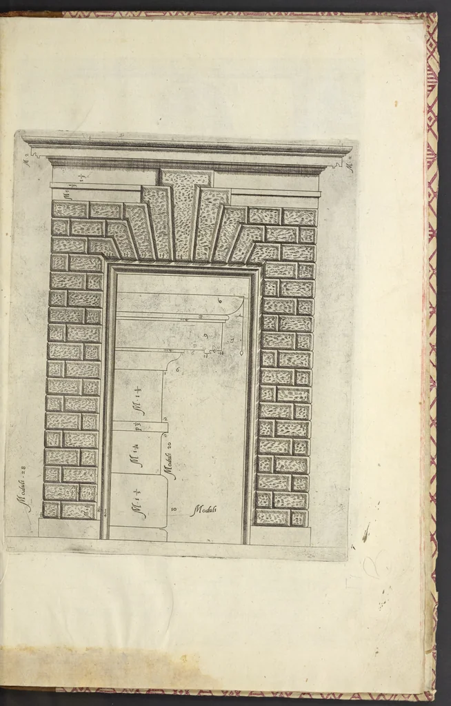 An illustration from Regola delli cinqve ordini d'architettvra, 1563, leaf 70
