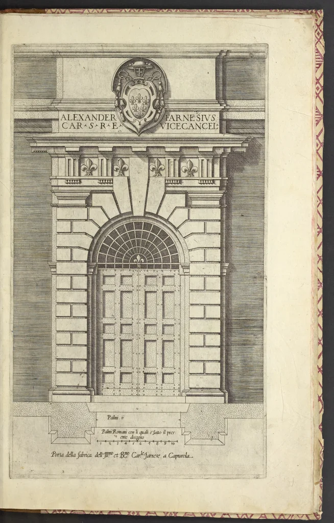 An illustration from Regola delli cinqve ordini d'architettvra, 1563, leaf 72