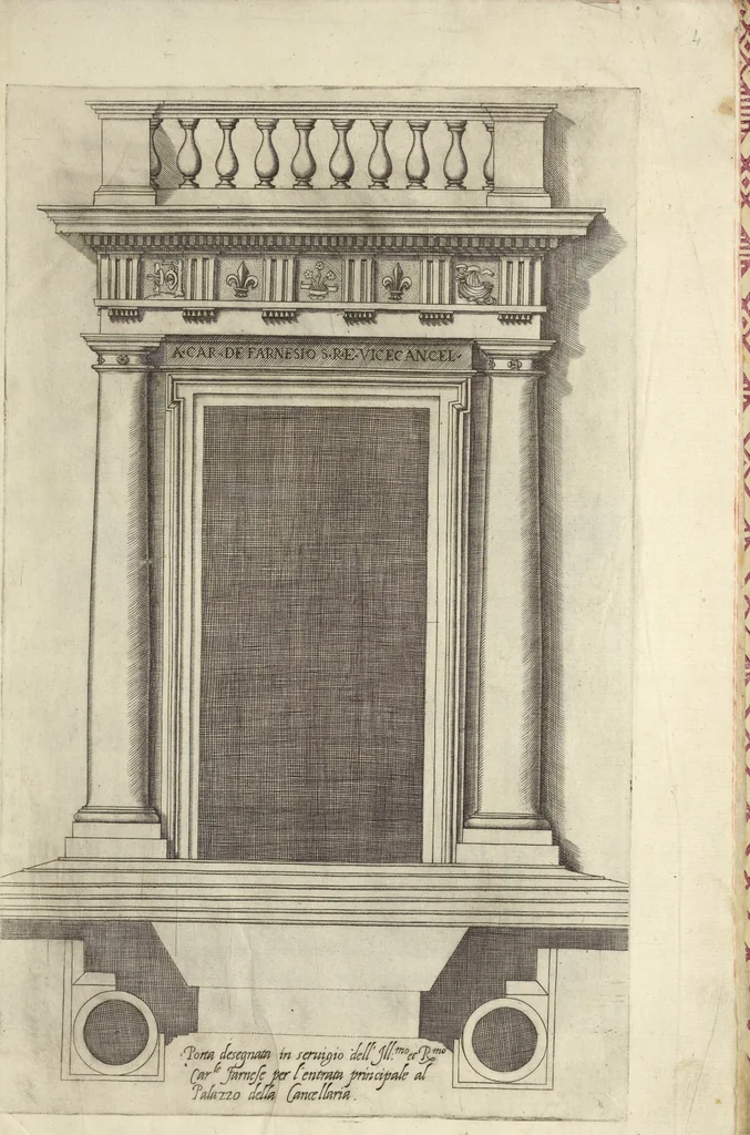 An illustration from Regola delli cinqve ordini d'architettvra, 1563, leaf 74