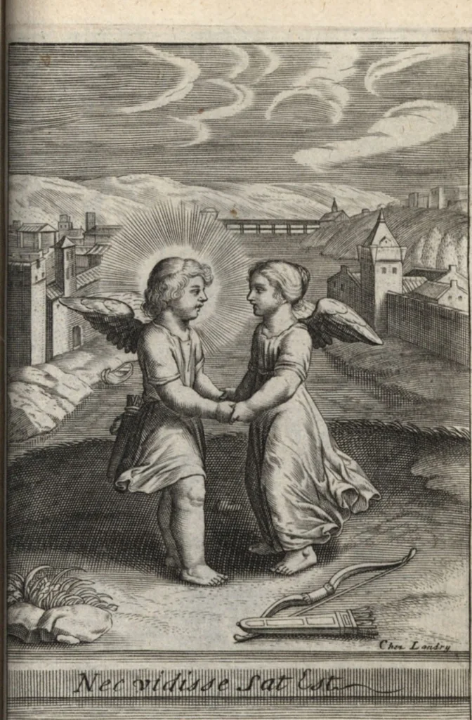 An illustration from Emblemes de l'amour diuin, 1600, leaf 102