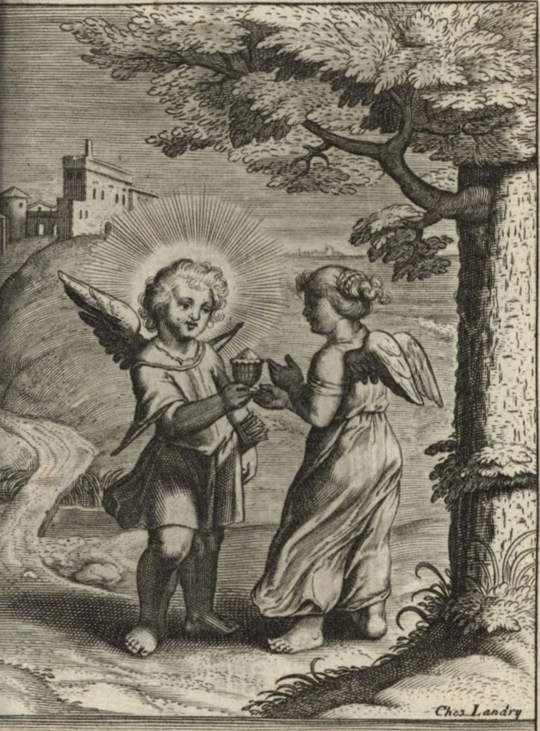 An illustration from Emblemes de l'amour diuin, 1600, leaf 106