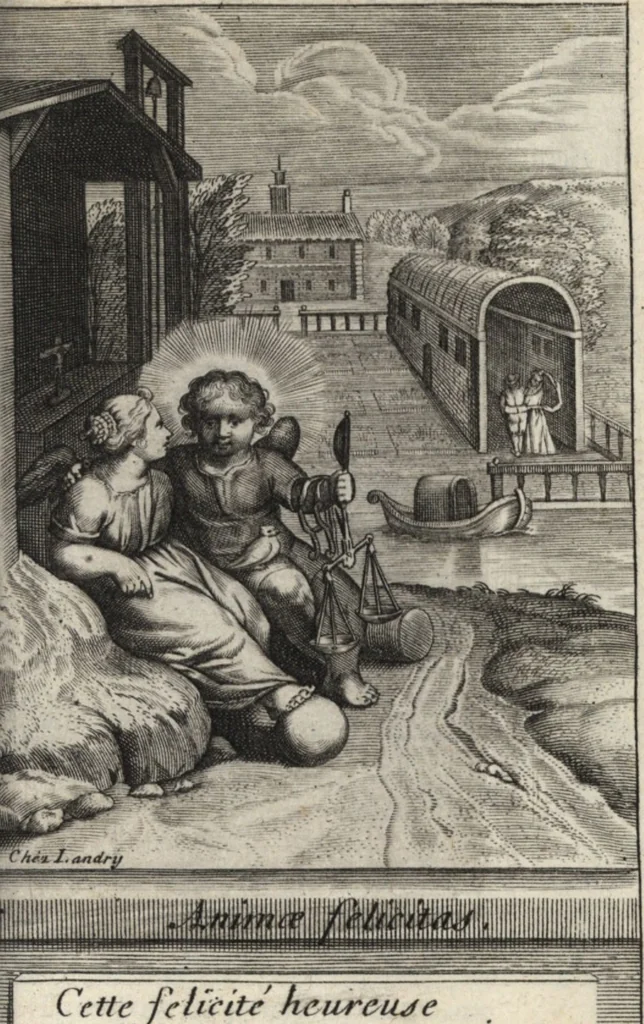 An illustration from Emblemes de l'amour diuin, 1600, leaf 110
