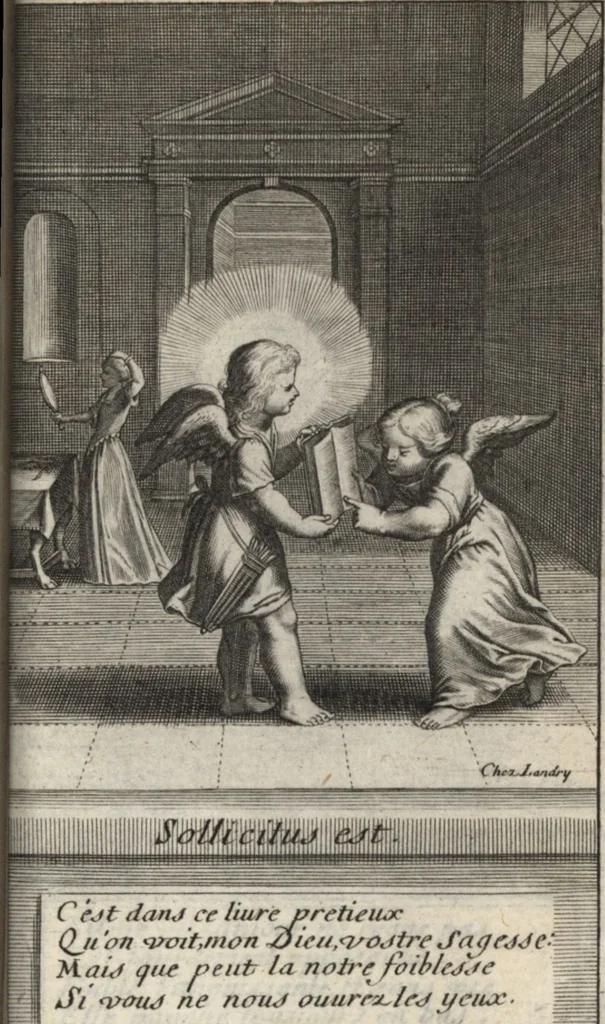 An illustration from Emblemes de l'amour diuin, 1600, leaf 116