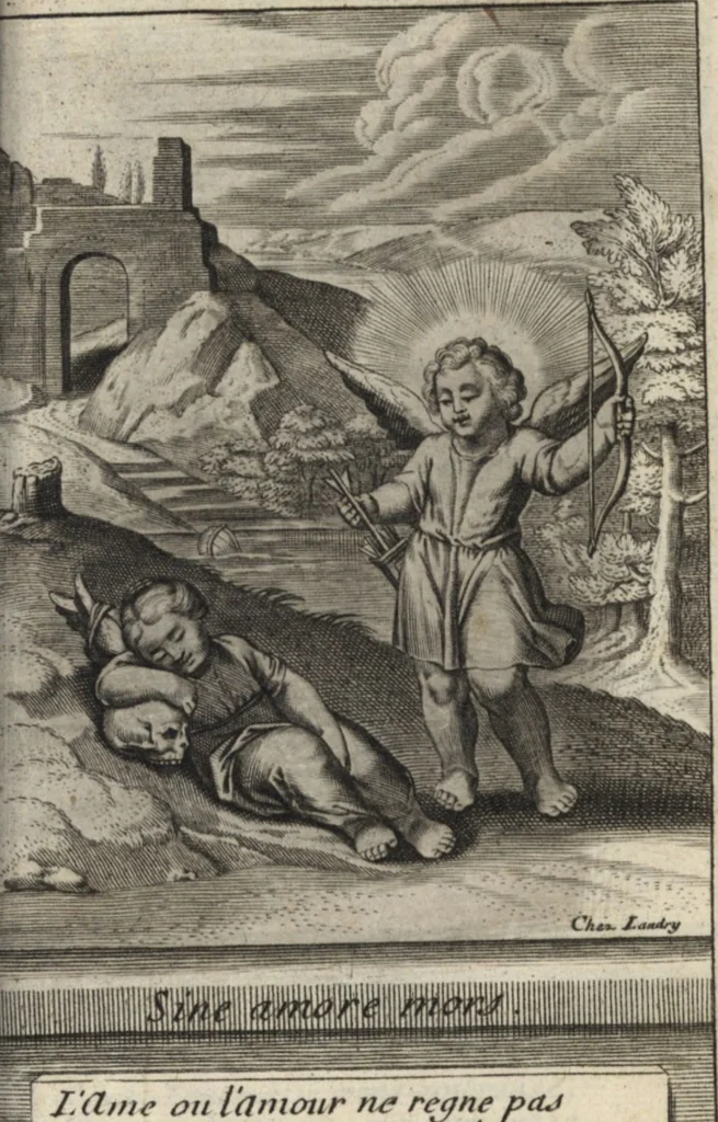An illustration from Emblemes de l'amour diuin, 1600, leaf 118
