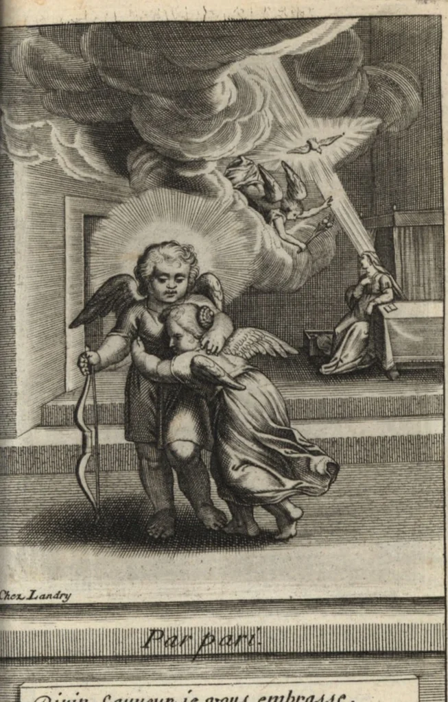 An illustration from Emblemes de l'amour diuin, 1600, leaf 120
