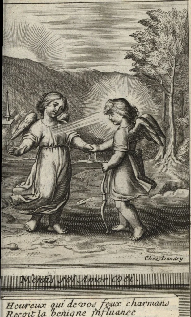 An illustration from Emblemes de l'amour diuin, 1600, leaf 20