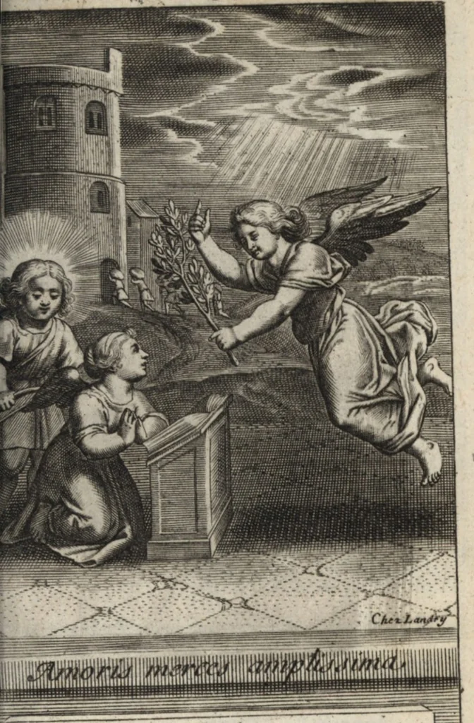 An illustration from Emblemes de l'amour diuin, 1600, leaf 22