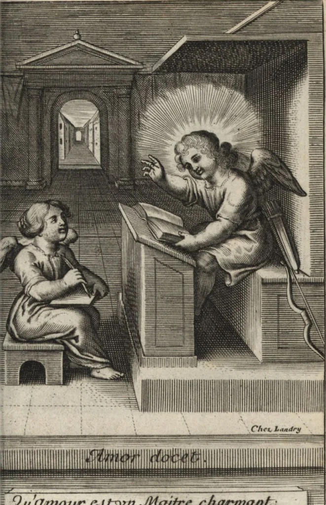An illustration from Emblemes de l'amour diuin, 1600, leaf 24