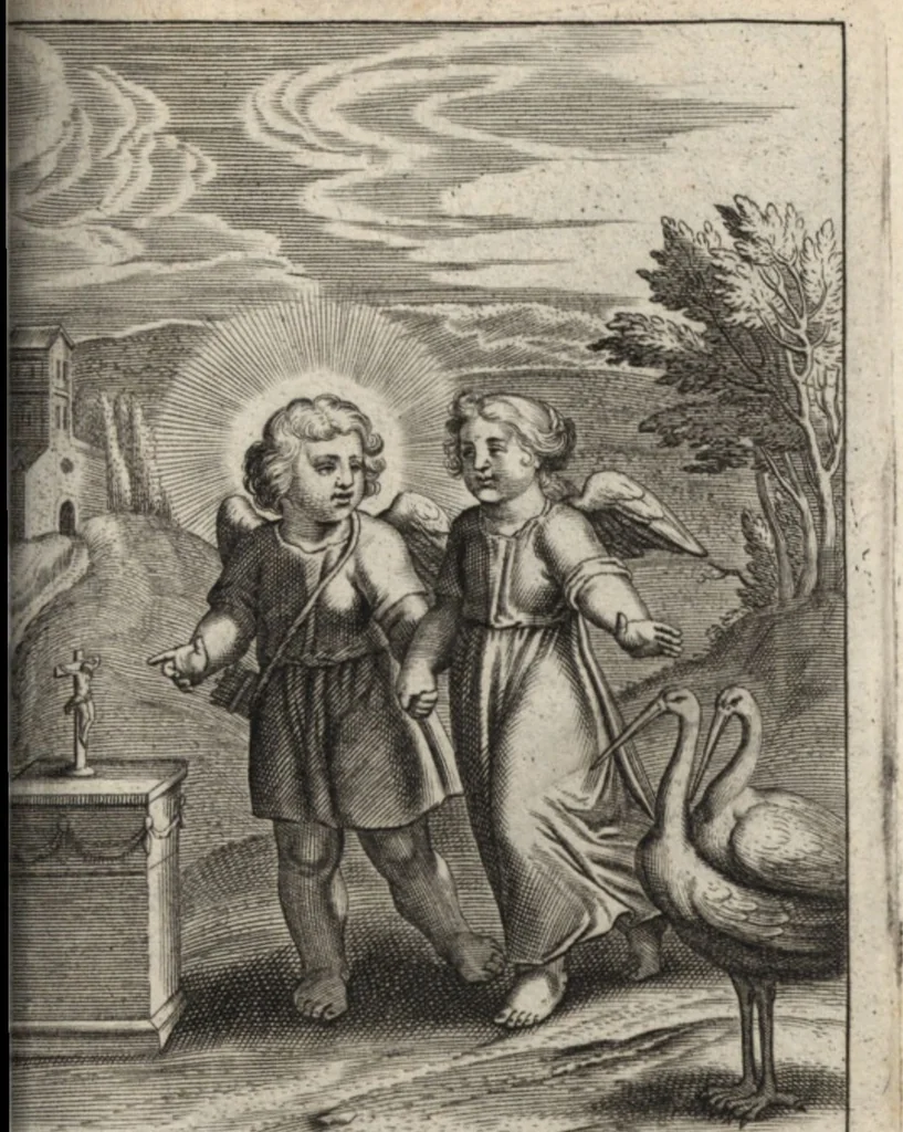 An illustration from Emblemes de l'amour diuin, 1600, leaf 44