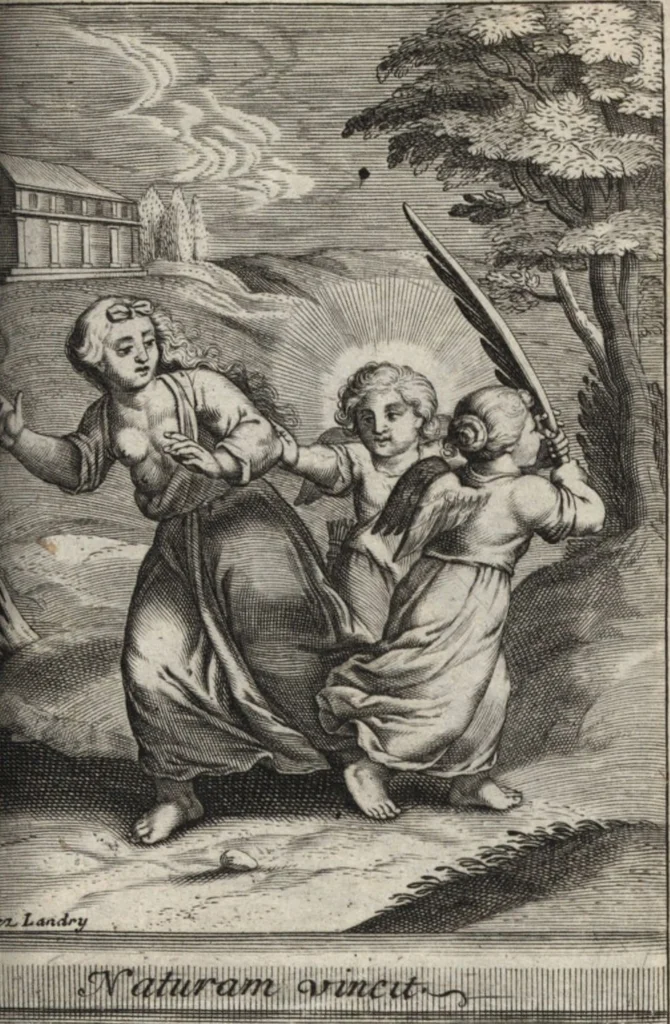 An illustration from Emblemes de l'amour diuin, 1600, leaf 48