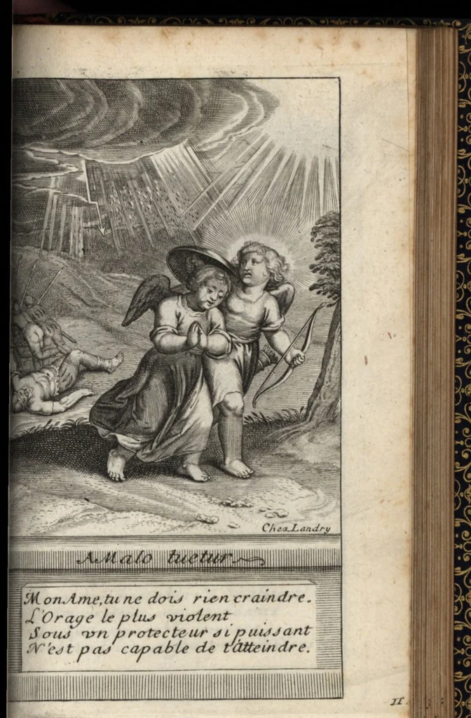 An illustration from Emblemes de l'amour diuin, 1600, leaf 50