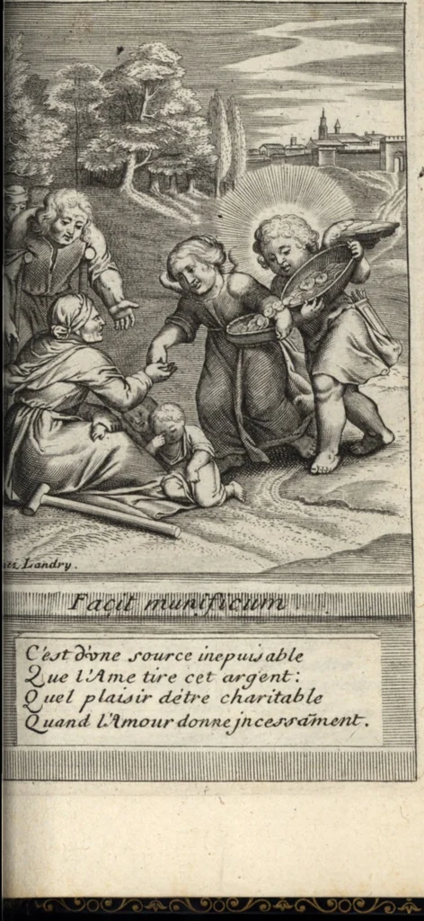 An illustration from Emblemes de l'amour diuin, 1600, leaf 56