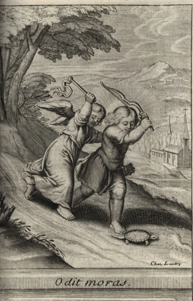 An illustration from Emblemes de l'amour diuin, 1600, leaf 70