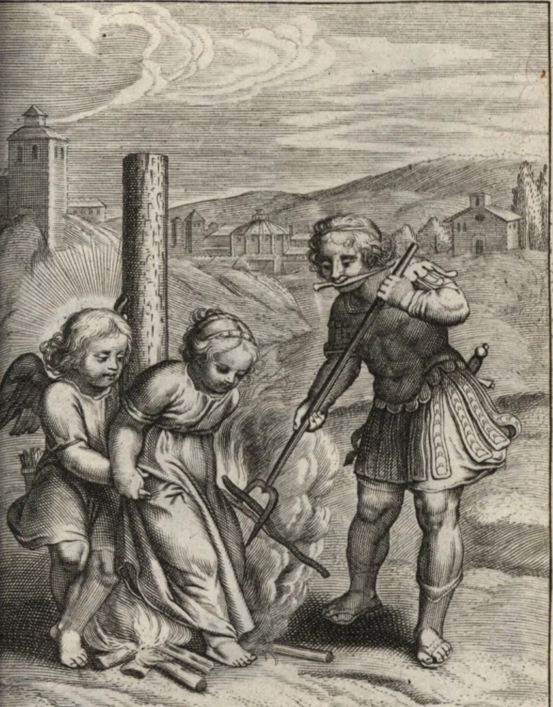 An illustration from Emblemes de l'amour diuin, 1600, leaf 78