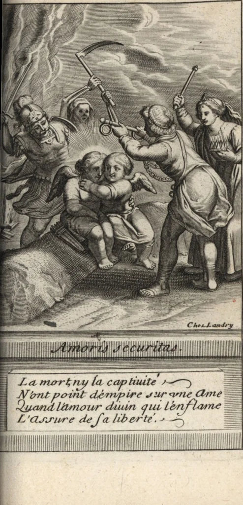 An illustration from Emblemes de l'amour diuin, 1600, leaf 84