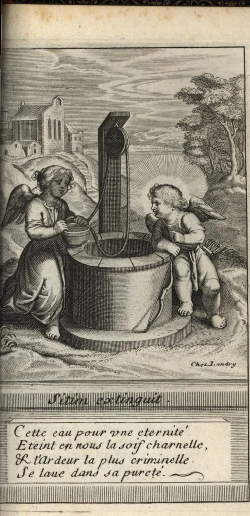 An illustration from Emblemes de l'amour diuin, 1600, leaf 86