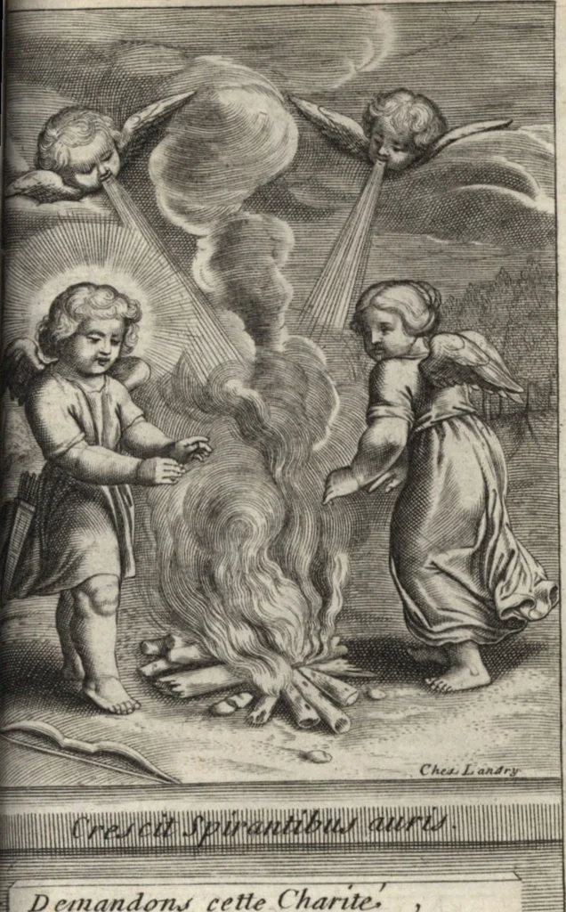 An illustration from Emblemes de l'amour diuin, 1600, leaf 98