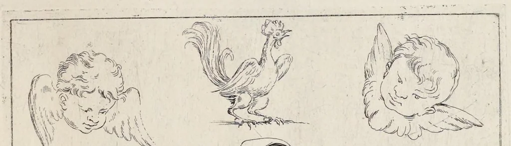 An illustration from Alfabeto in sogno : esemplare per disegnare, 1683, leaf 18