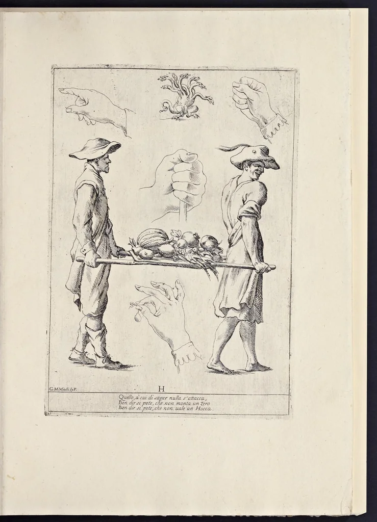 An illustration from Alfabeto in sogno : esemplare per disegnare, 1683, leaf 20